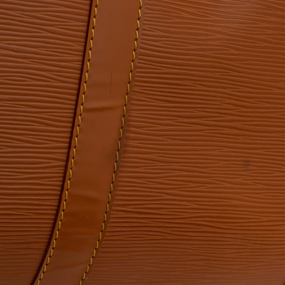 Sac Keepall 50 Vintage en cuir épi marron