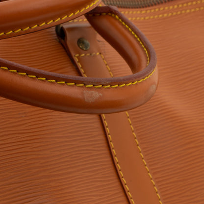 Sac Keepall 50 Vintage en cuir épi marron