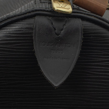 Sac Keepall 55 Vintage en cuir épi noir