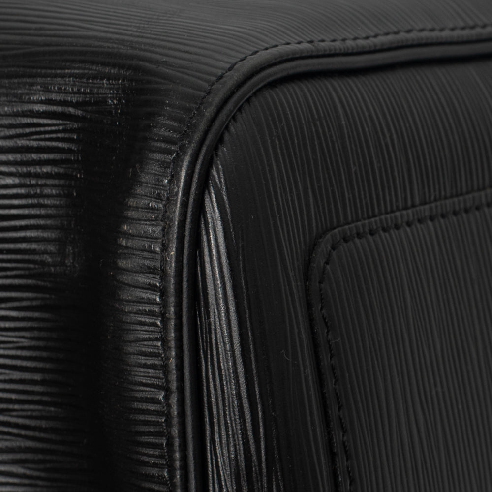 Sac Keepall 55 Vintage en cuir épi noir