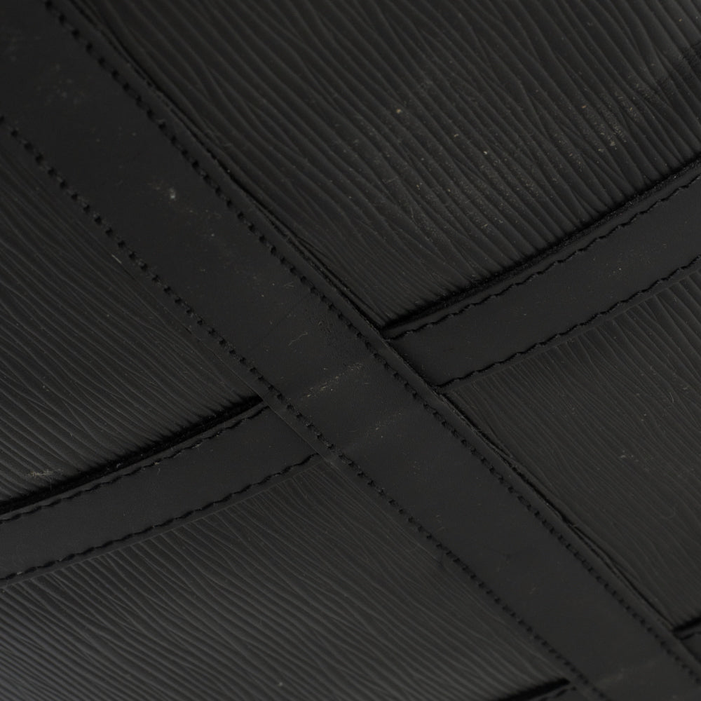 Sac Keepall 55 Vintage en cuir épi noir