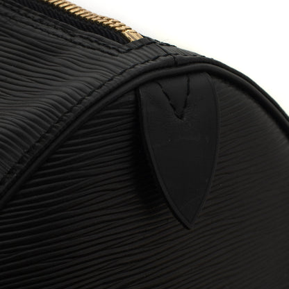 Sac Keepall 55 Vintage en cuir épi noir