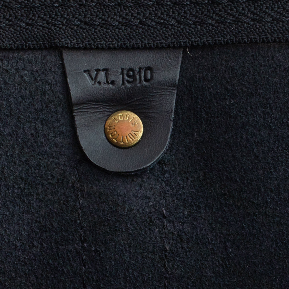 Sac Keepall 55 Vintage en cuir épi noir