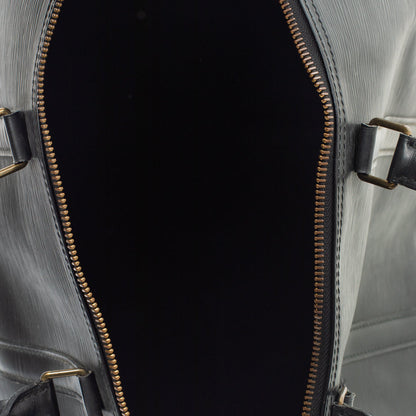 Sac Keepall 55 Vintage en cuir épi noir