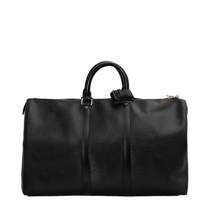Sac Keepall 45 Vintage en cuir épi noir
