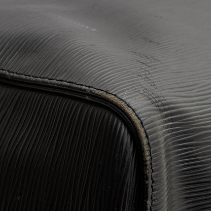 Sac Keepall 45 Vintage en cuir épi noir
