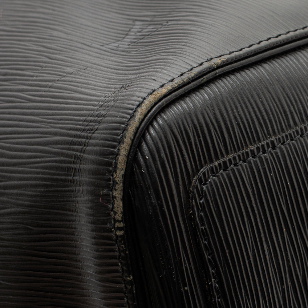 Sac Keepall 45 Vintage en cuir épi noir