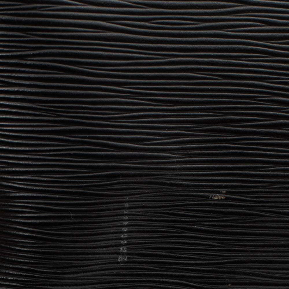 Sac Keepall 45 Vintage en cuir épi noir
