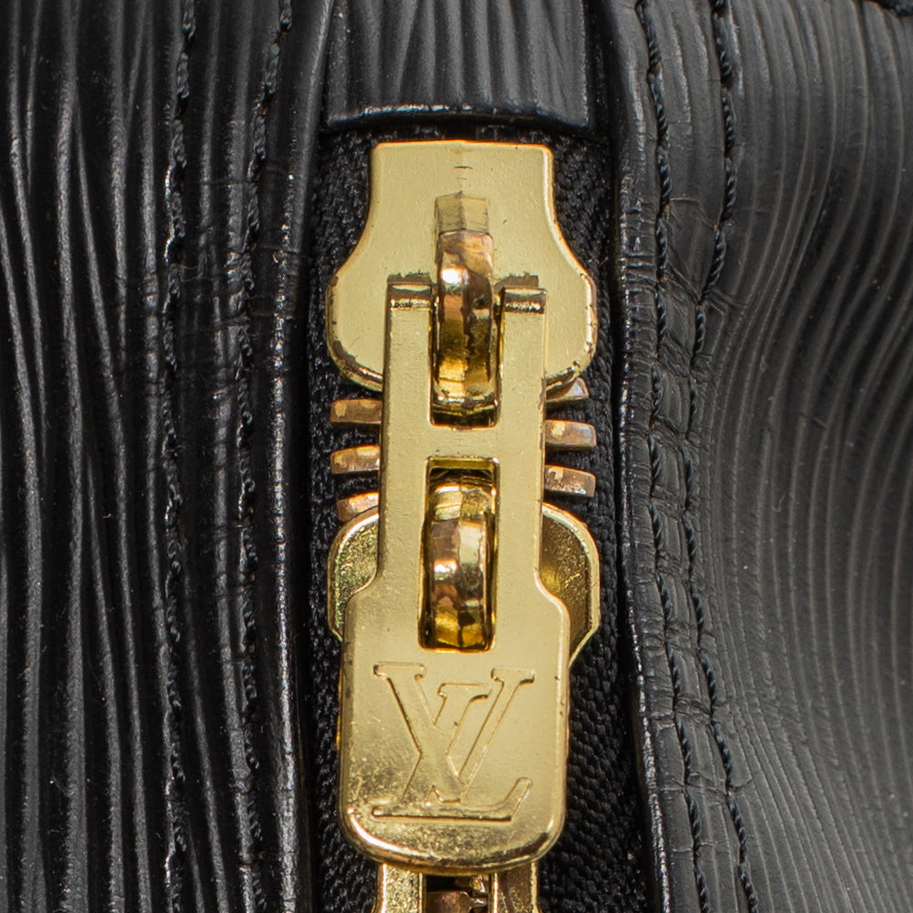 Sac Keepall 45 Vintage en cuir épi noir