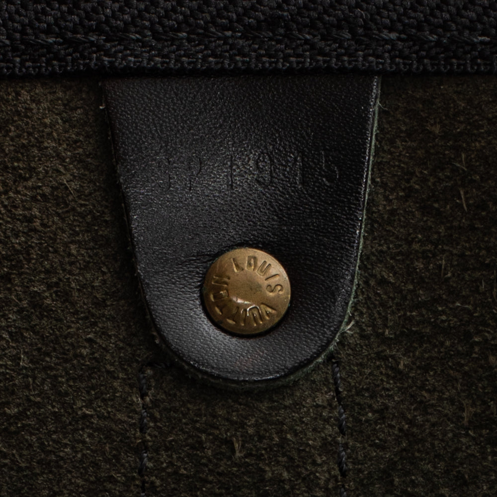 Sac Keepall 45 Vintage en cuir épi noir
