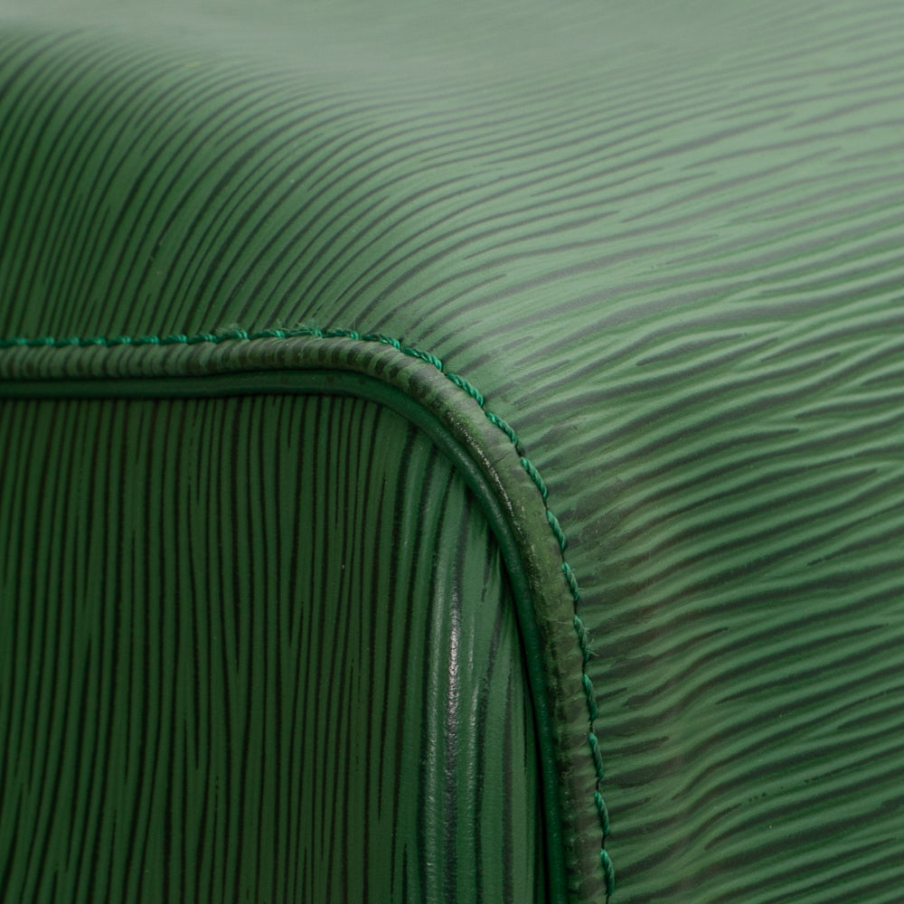 Sac Keepall 45 Vintage en cuir épi vert