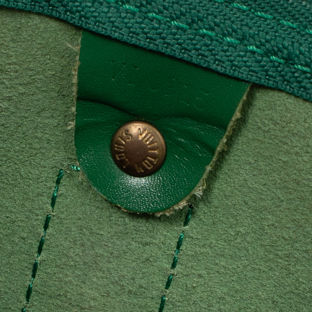 Sac Keepall 45 Vintage en cuir épi vert
