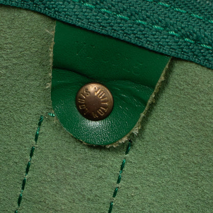 Sac Keepall 45 Vintage en cuir épi vert