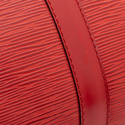 Sac Keepall 45 Vintage en cuir épi rouge