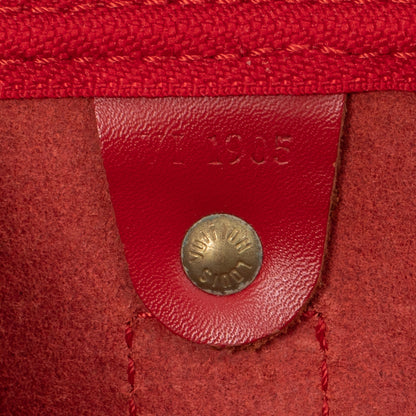 Sac Keepall 45 Vintage en cuir épi rouge