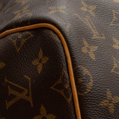 Sac Keepall 55 Vintage en toile monogram marron
