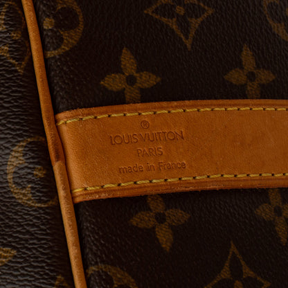 Sac Keepall 55 Vintage en toile monogram marron