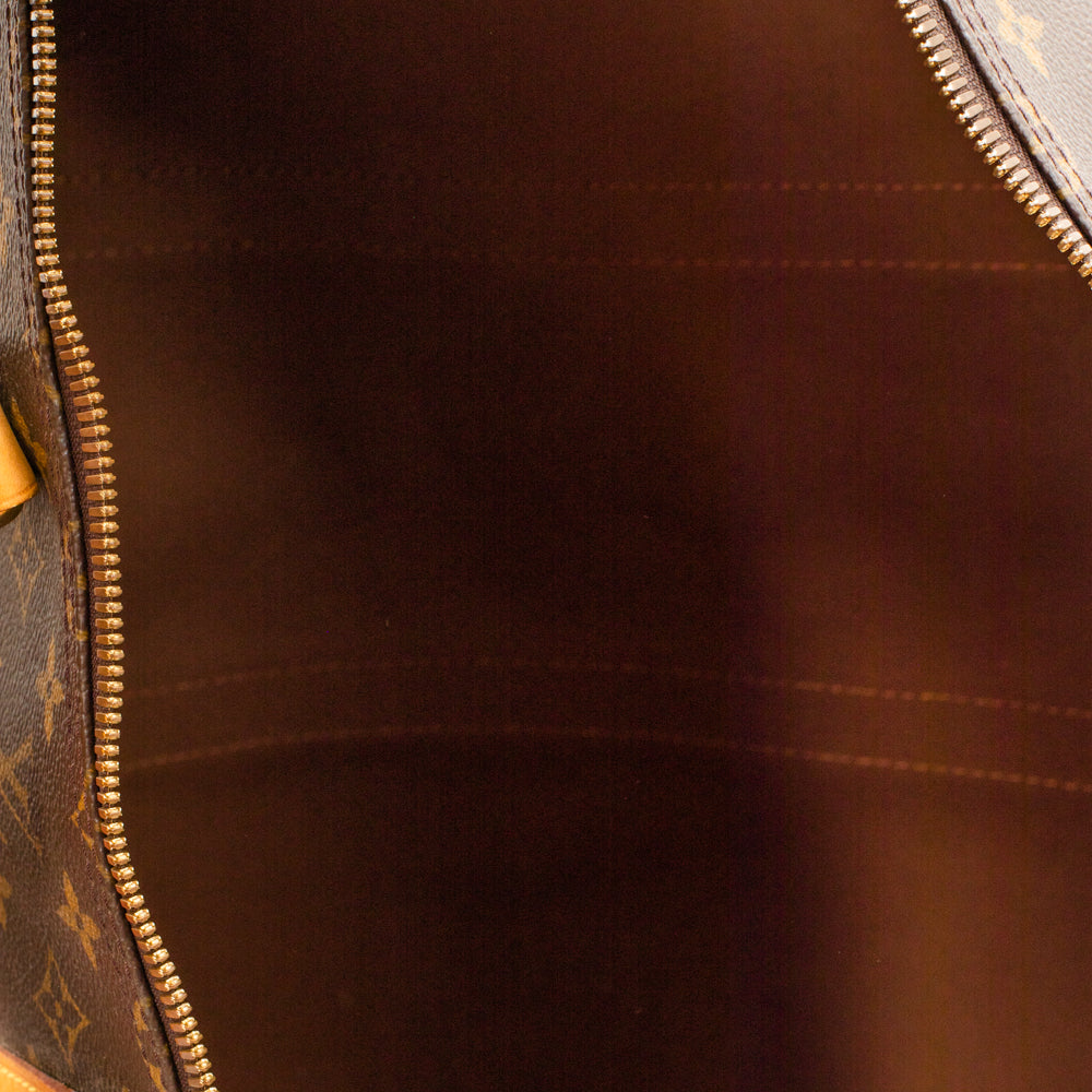 Sac Keepall 55 Vintage en toile monogram marron