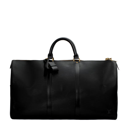 Sac Keepall 50 Vintage en cuir épi noir
