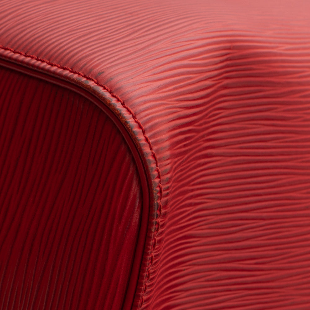 Sac Keepall 45 Vintage en cuir épi rouge