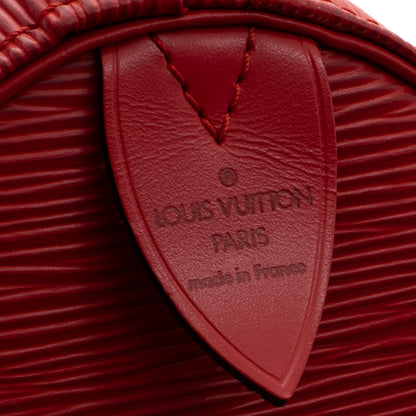 Sac Keepall 45 Vintage en cuir épi rouge