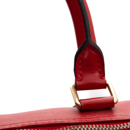 Sac Keepall 45 Vintage en cuir épi rouge