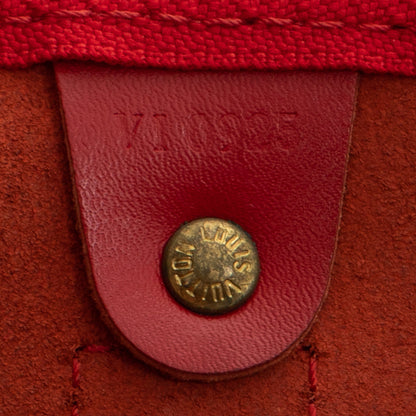 Sac Keepall 45 Vintage en cuir épi rouge