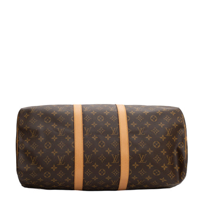 Sac Keepall 50 Vintage en toile monogram marron