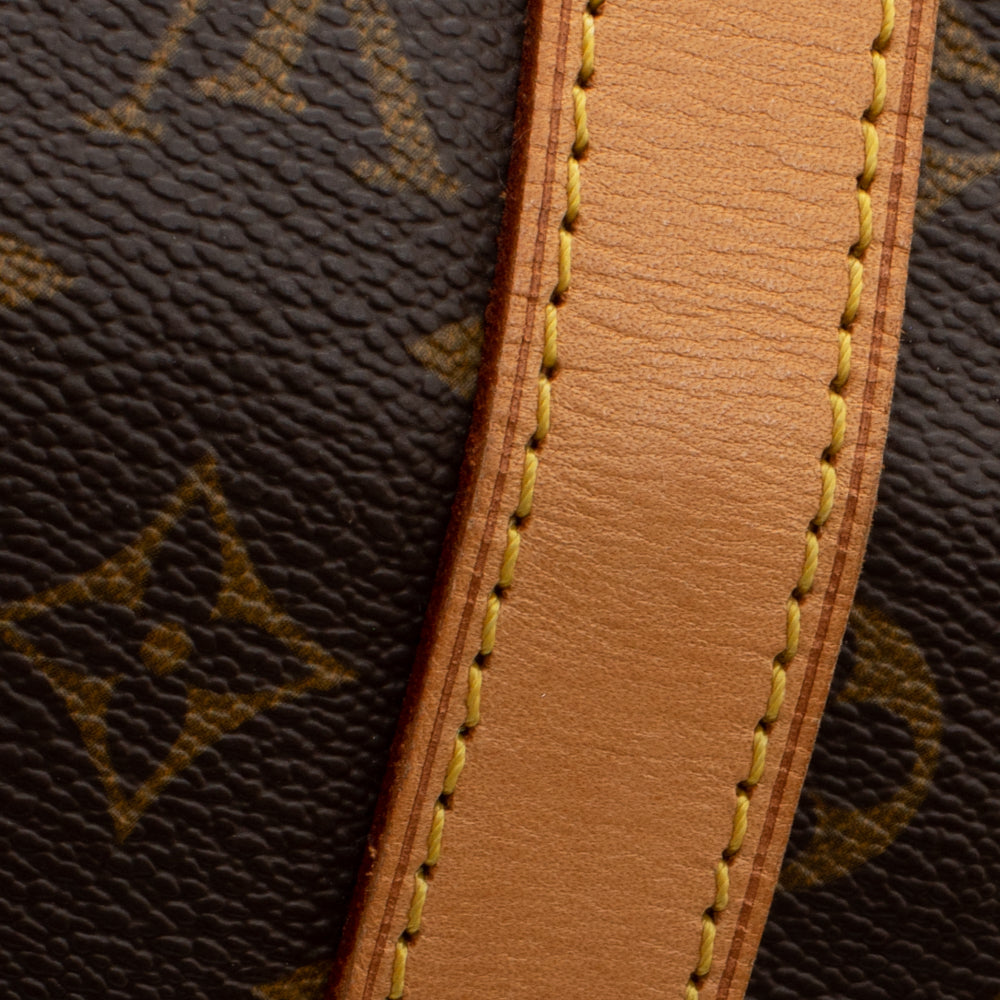 Sac Keepall 50 Vintage en toile monogram marron