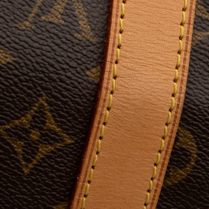 Sac Keepall 50 Vintage en toile monogram marron