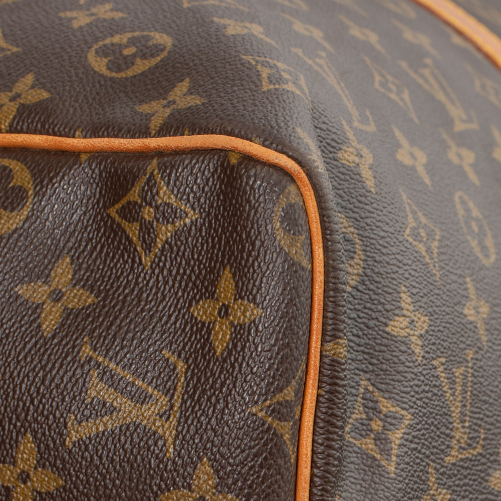 Sac Keepall 60 Vintage en toile monogram marron