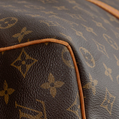 Sac Keepall 60 Vintage en toile monogram marron