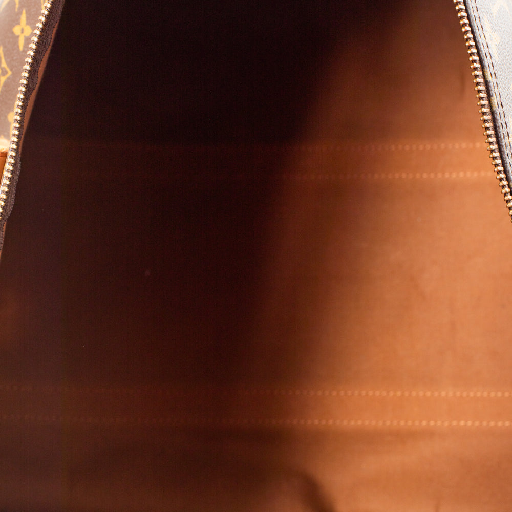 Sac Keepall 60 Vintage en toile monogram marron