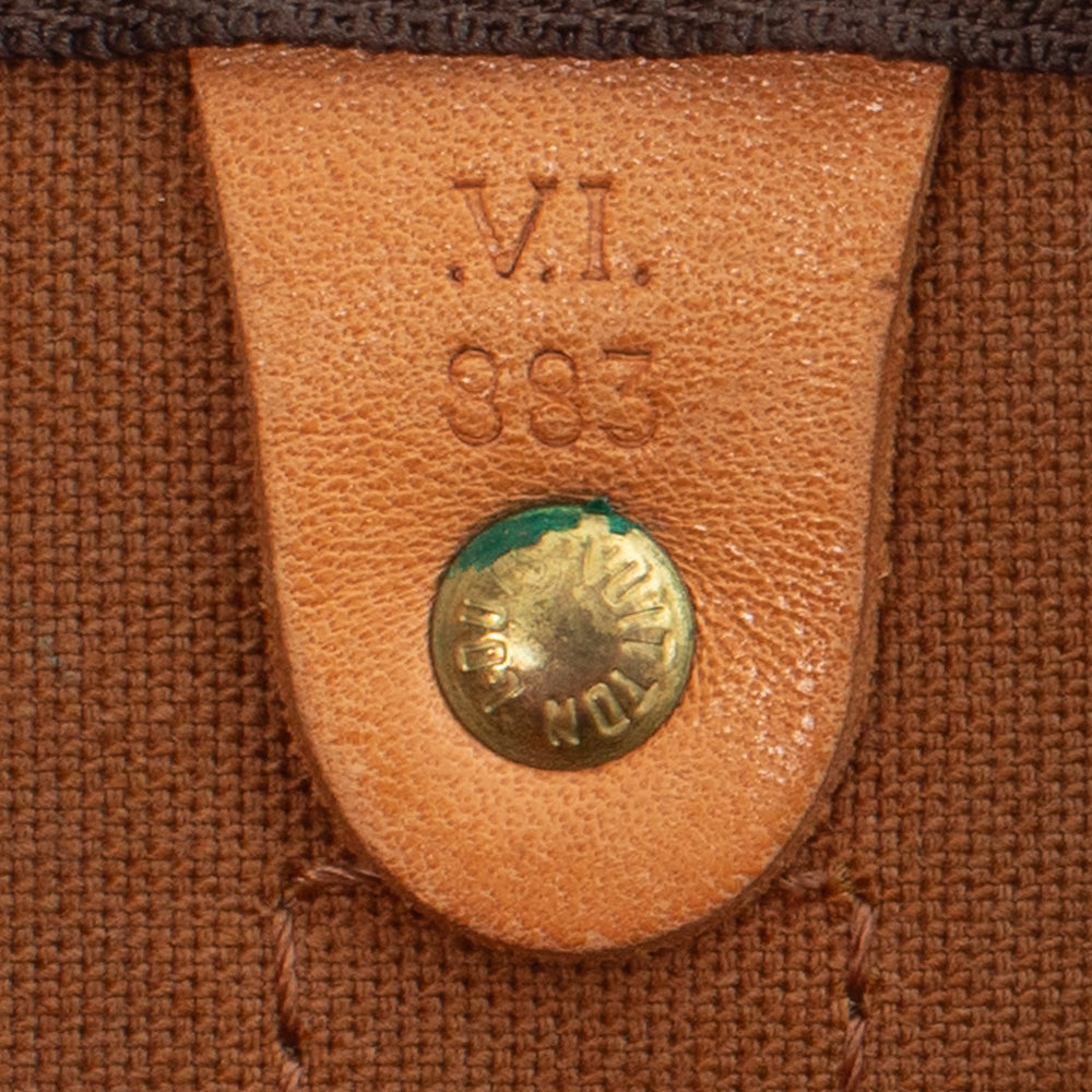 Sac Keepall 60 Vintage en toile monogram marron