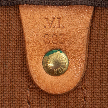 Sac Keepall 60 Vintage en toile monogram marron