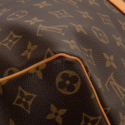Sac Keepall 45 Vintage en toile monogram marron