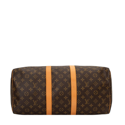 Sac Keepall 45 Vintage en toile monogram marron