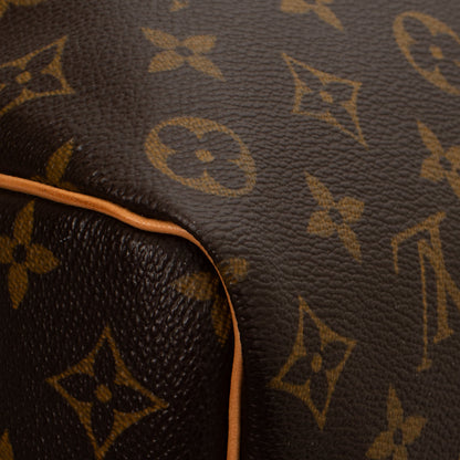 Sac Keepall 50 Vintage en toile monogram marron