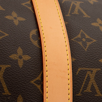 Sac Keepall 50 Vintage en toile monogram marron