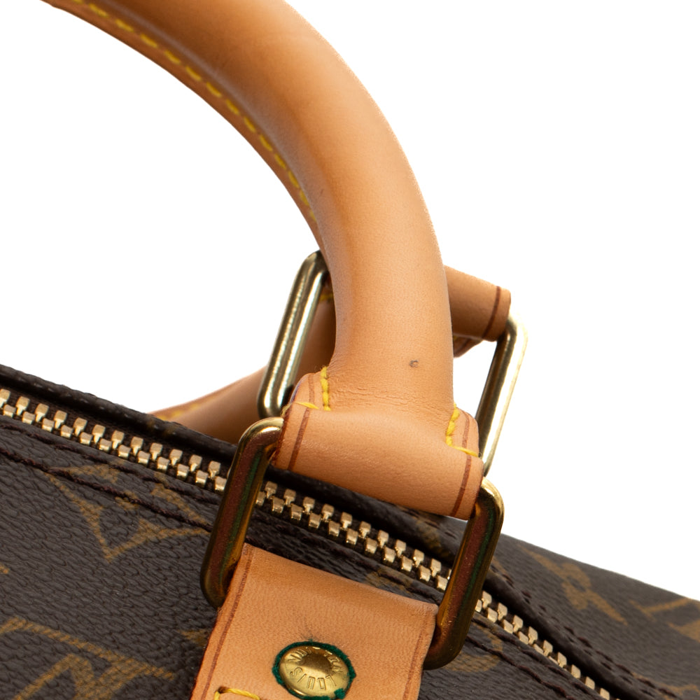 Sac Keepall 50 Vintage en toile monogram marron
