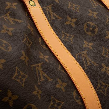 Sac Keepall 50 Vintage en toile monogram marron