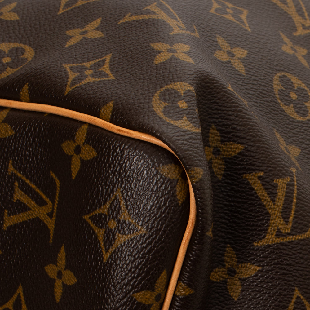 Sac Keepall 50 Vintage en toile monogram marron