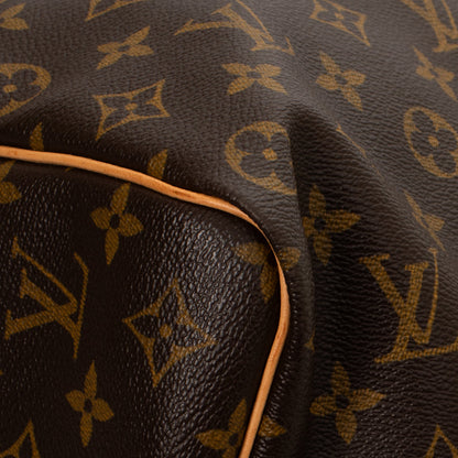 Sac Keepall 50 Vintage en toile monogram marron