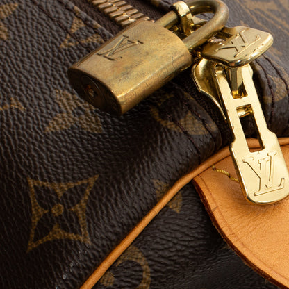 Sac Keepall 50 Vintage en toile monogram marron