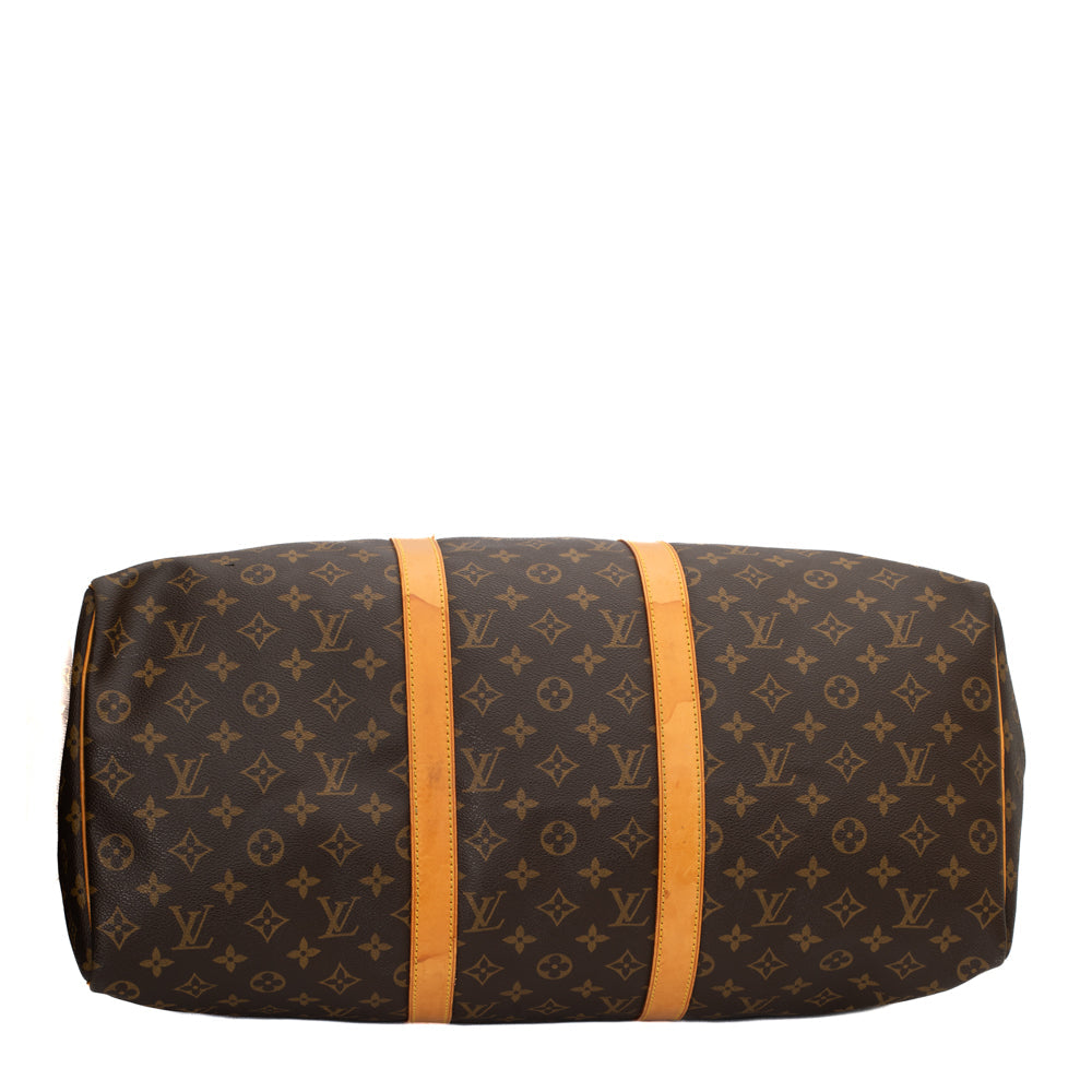 Sac Keepall 50 Vintage en toile monogram marron