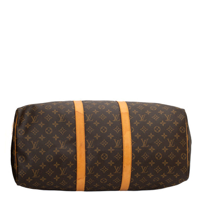 Sac Keepall 50 Vintage en toile monogram marron