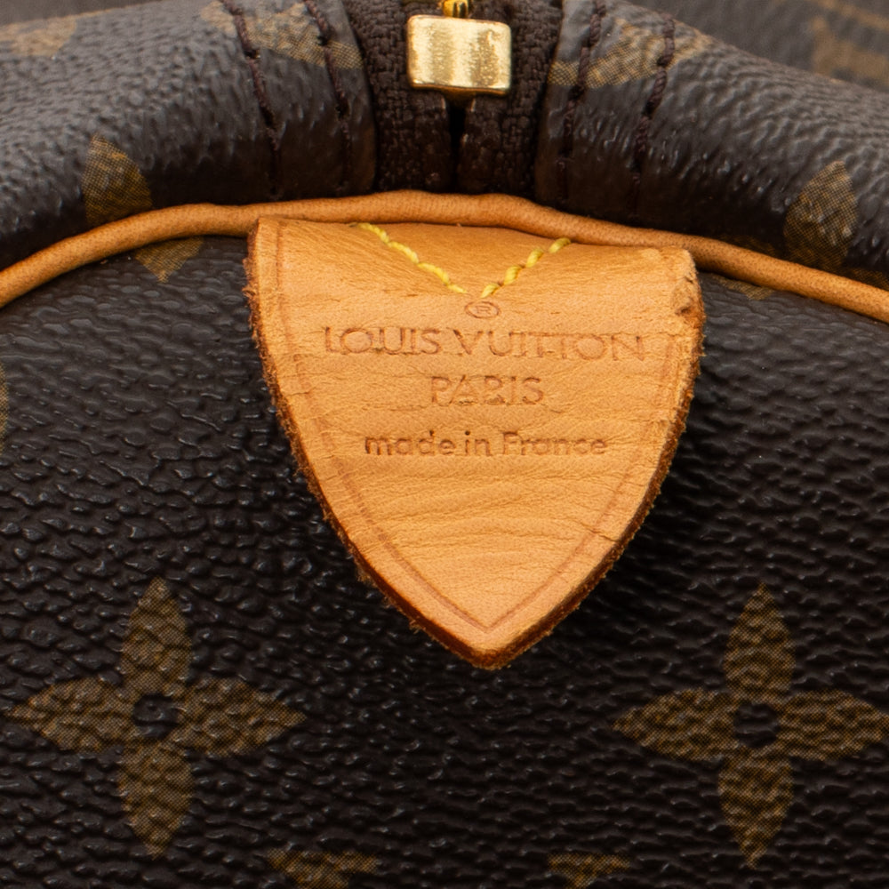 Sac Keepall 50 Vintage en toile monogram marron