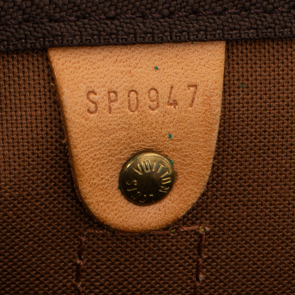 Sac Keepall 50 Vintage en toile monogram marron