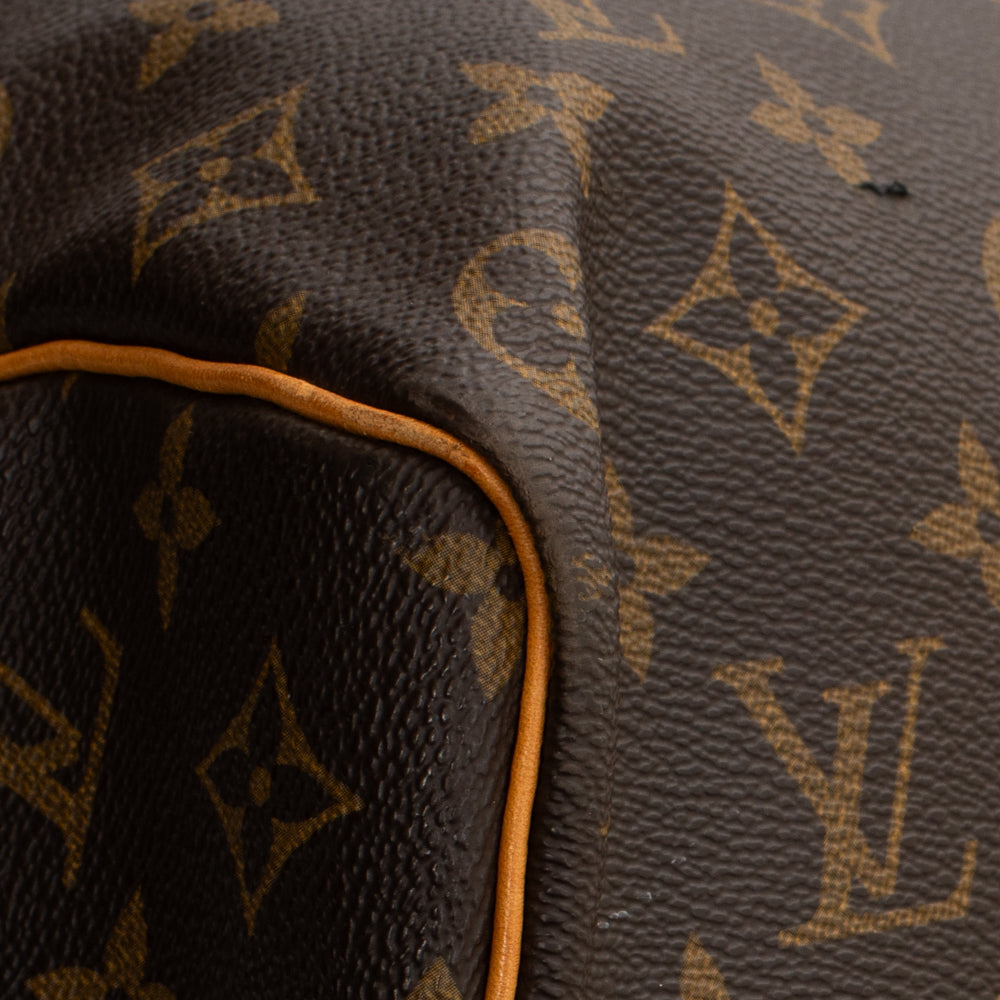 Sac Keepall 50 Vintage en toile monogram marron
