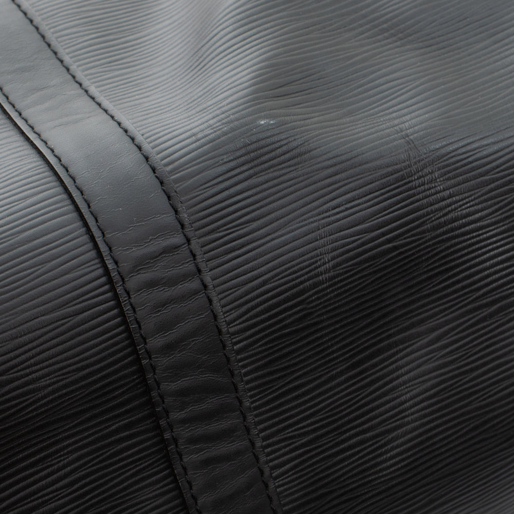 Sac Keepall 45 Vintage en cuir épi noir
